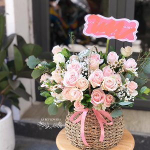 Chậu Hoa Chúc Mừng - LB00034 - labe.vn