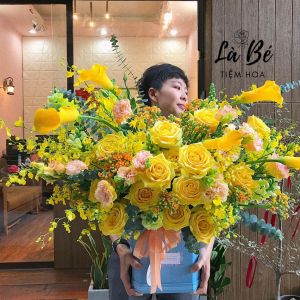 Chậu Hoa Chúc Mừng - LB00035 - labe.vn