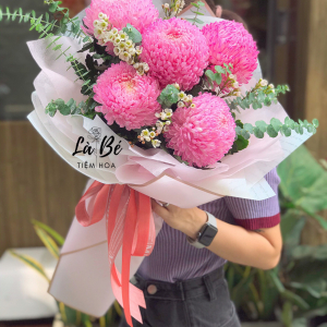 Cúc Mẫu đơn Hồng - LB00152 - labe.vn