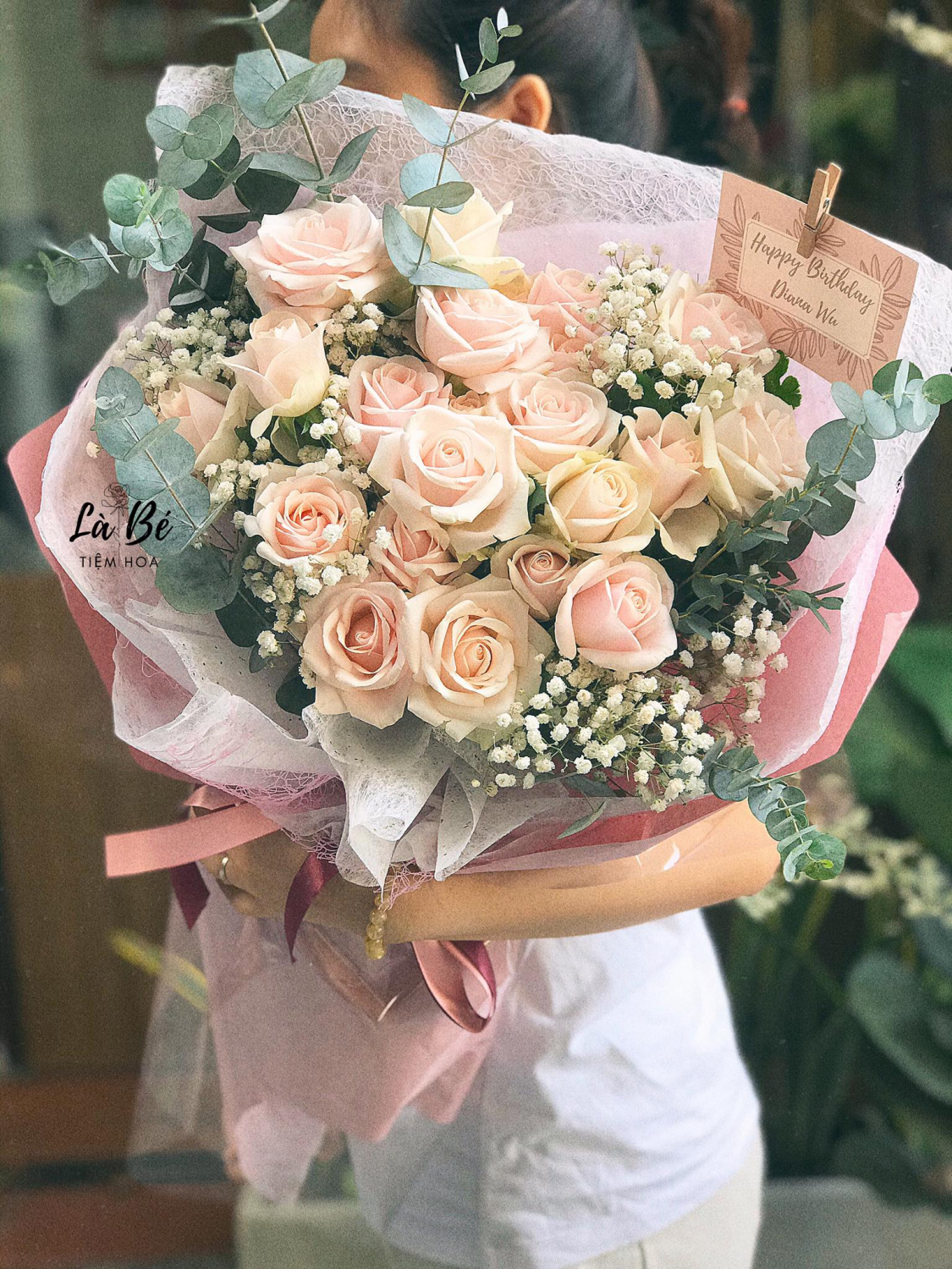 Chậu Hoa Chúc Mừng - LB00048 - labe.vn