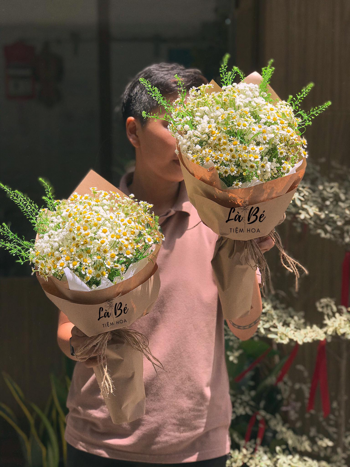 Chậu Hoa Chúc Mừng - LB00052 - labe.vn