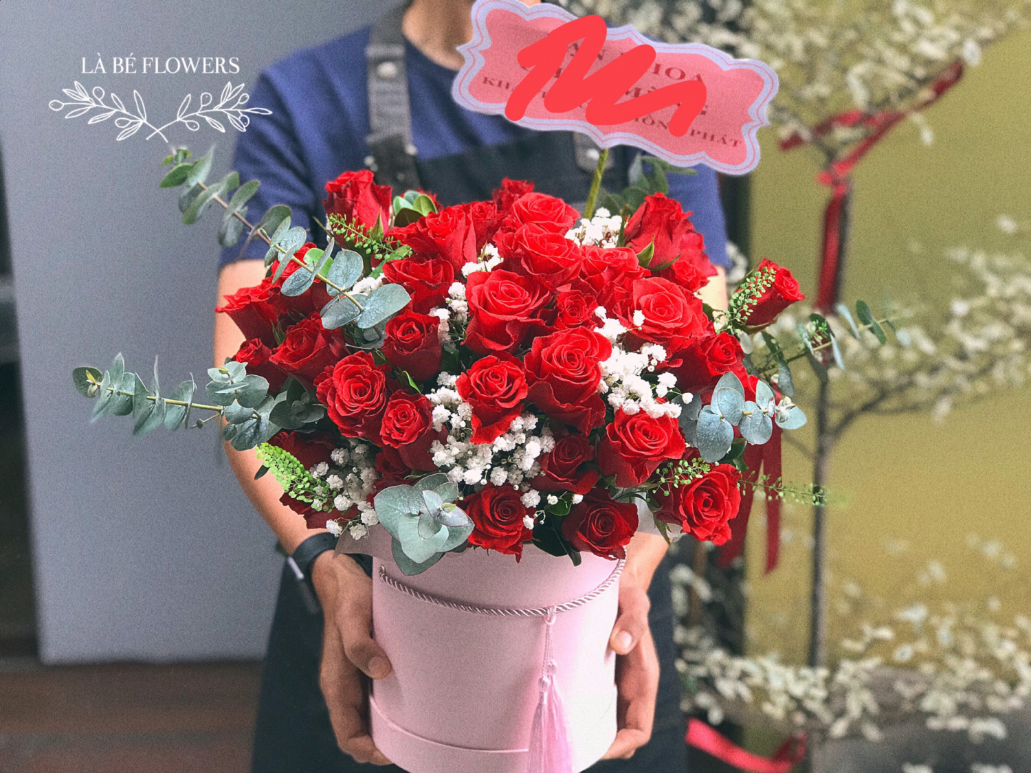 Hộp Hoa Tặng Sinh Nhật - LB00117 - labe.vn