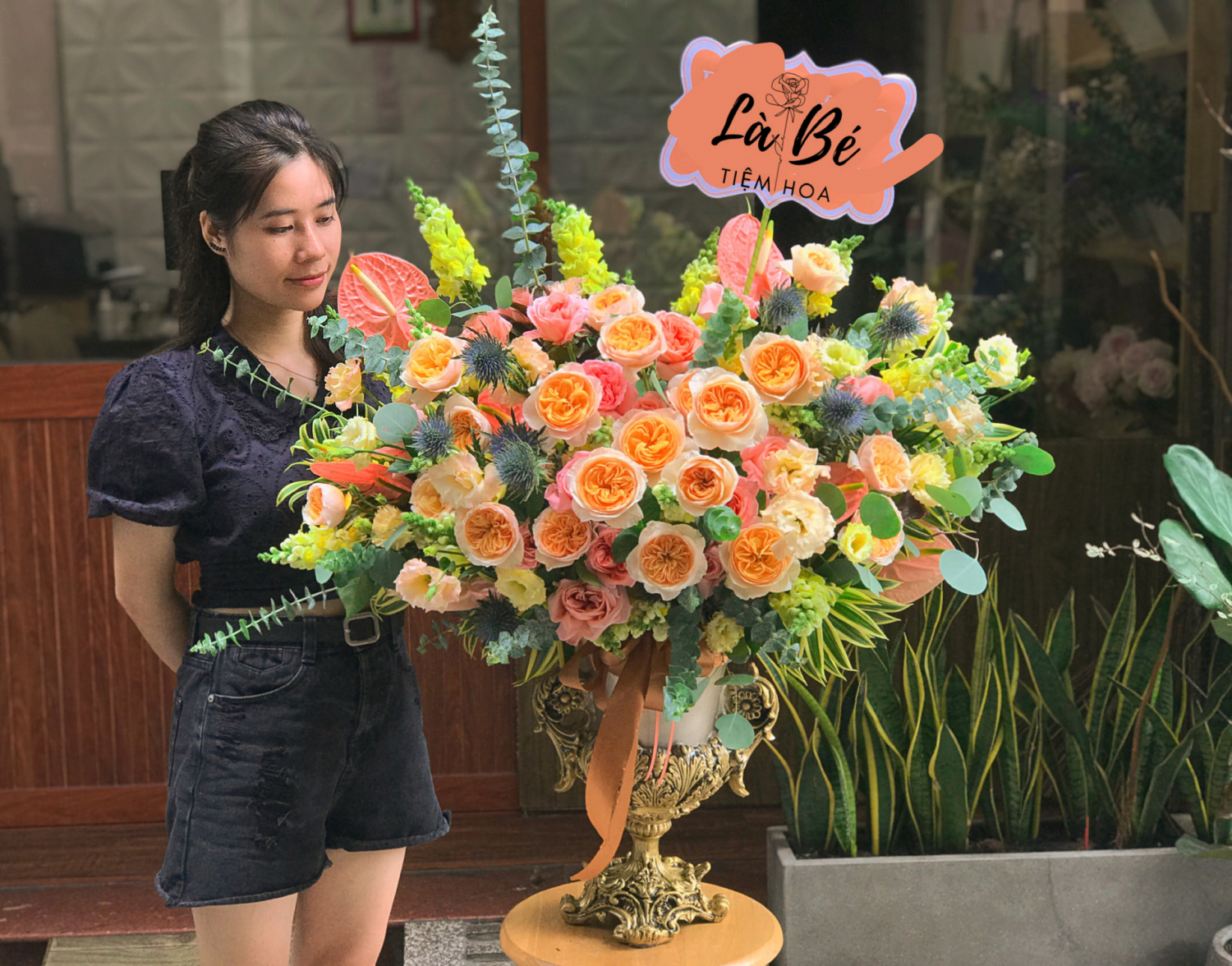 Bình Hoa Tặng Sinh Nhật - LB00146 - labe.vn