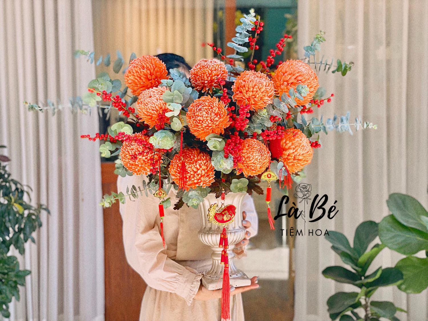 BÌNH HOA CỔ ĐIỂN TẾT 01 - LB00248 - labe.vn