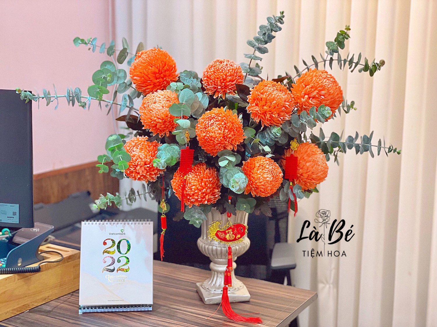 BÌNH HOA CỔ ĐIỂN TẾT 03 - LB00250 - labe.vn